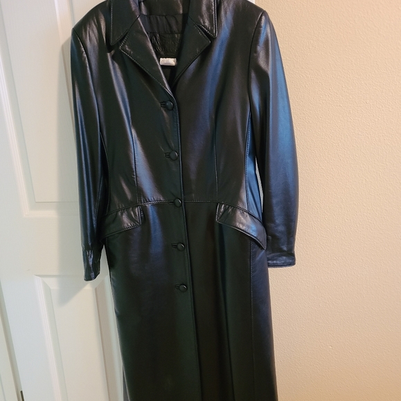 The Leather Ranch Jackets & Blazers - Full length Leather Ranch black leather coat